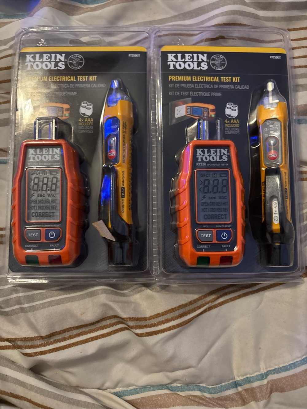 Premium Electrical Test Kit - Orange/Yellow